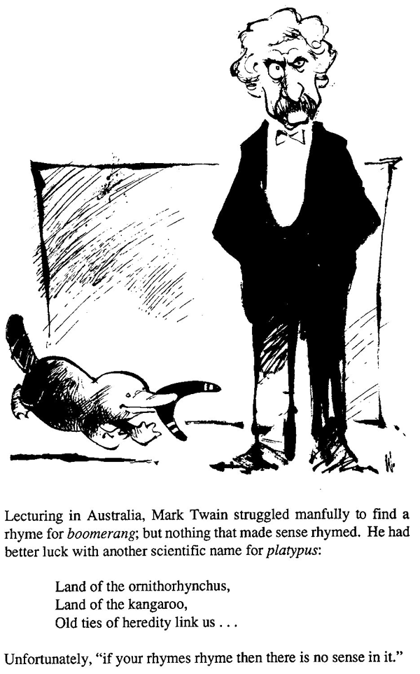 Cartoon Mark Twain