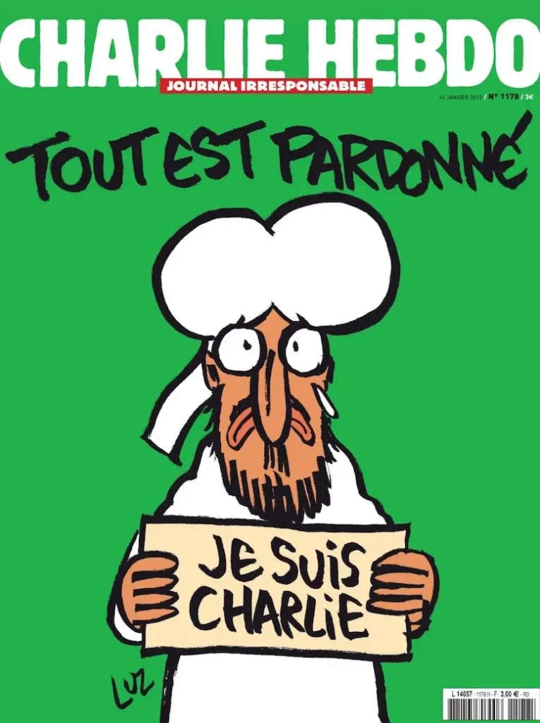 Charlie Hebdo post-attack magazine cover