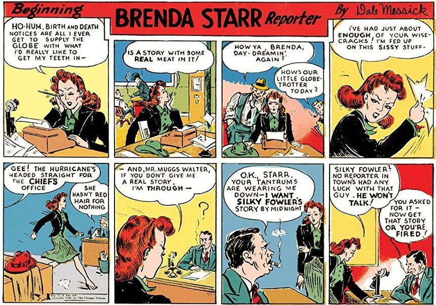 Brenda Starr Comic Strip Porn - First and Last â€“ Brenda Starr â€“ The Daily Cartoonist