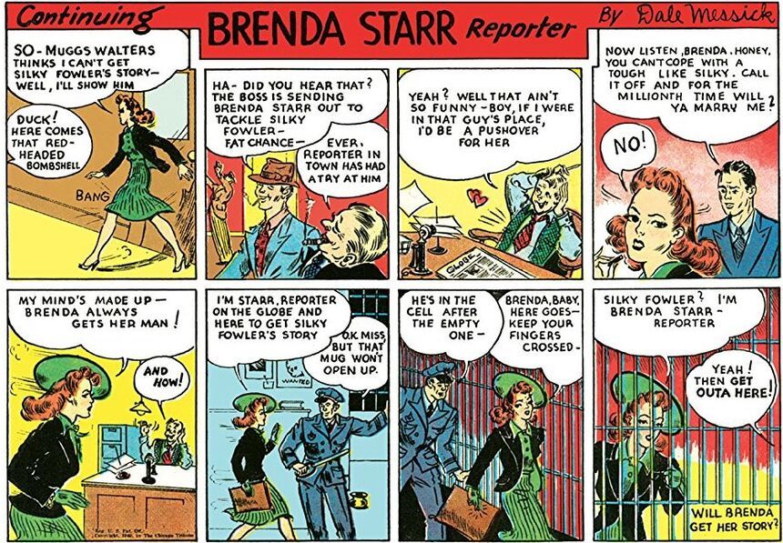 First And Last – Brenda Starr – The Daily Cartoonist