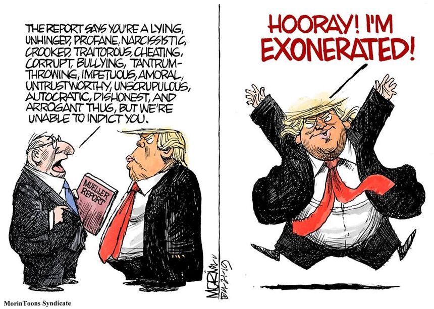 CSotD: Trump goes on secret double probation – The Daily Cartoonist