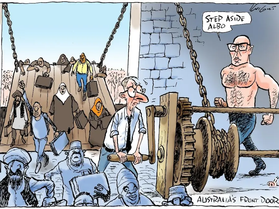 Mark Knight's controversial immigration cartoon