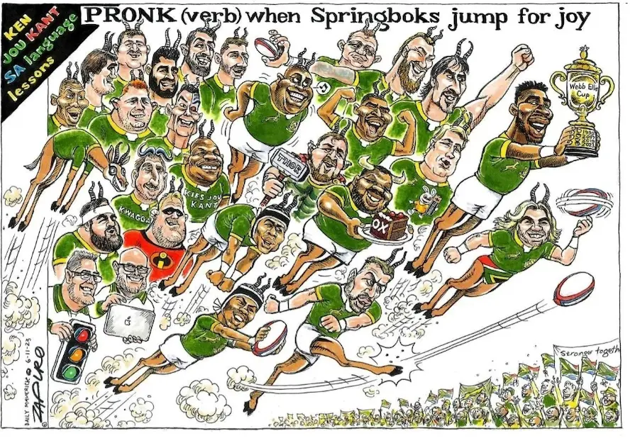 Zapiro Springbok cartoon