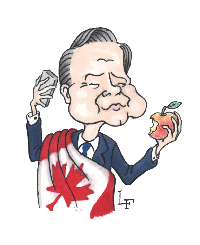  Luke Farookhi cartoon of Pierre Poilievre.